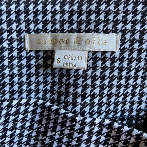 Cooper & Ella Pants Size S Black White Stretch Pullon - Picture 4 of 7